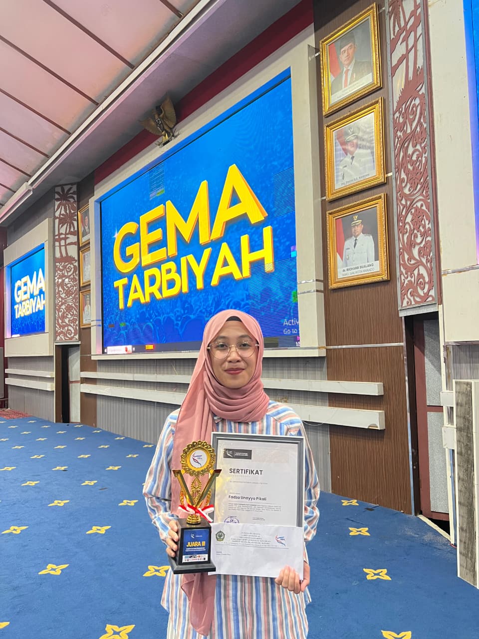 Mahasiswa PAI Fadza Unayya Pikoli Raih Juara 3 Lomba Puisi Pendidikan pada Tarbiyah Festival IAIN Manado